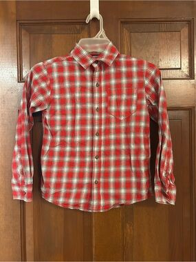 Carter's Red Plaid Button-Down Shirt